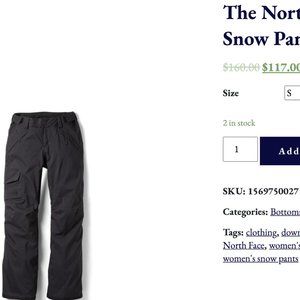 The North Face Black Active Hiking Freedom med